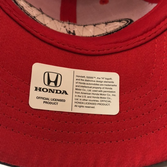 Honda Civic Si Hat Spelled Out Logo Racing Cars Red Ball Cap Adjustable - Picture 5 of 6